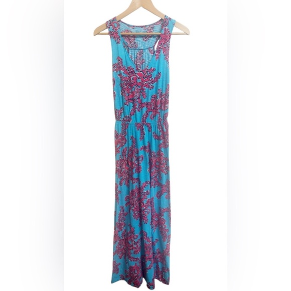 Lilly Pulitzer Mills Maxi Dress Rhode Island Reef Sleeveless Size Small - Picture 2 of 8
